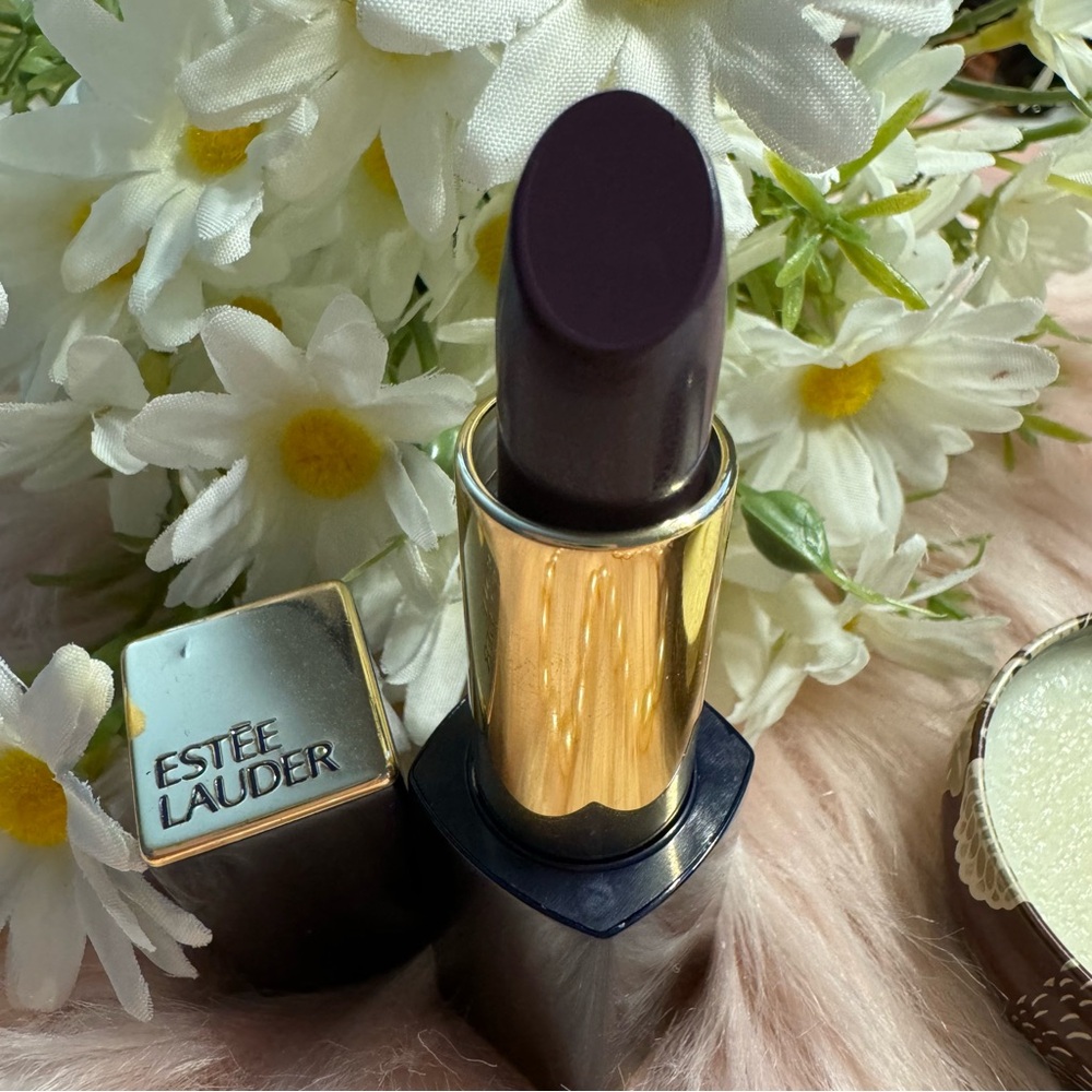 NWOB Esteé Lauder Rouge Satin Lipstick in Deep Maroon shade.